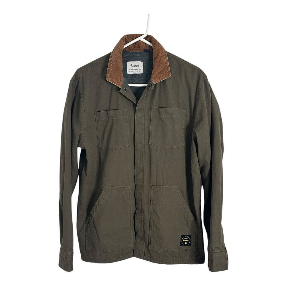 Altamont Andrew Reynolds Grunge Lined Skater‎ Brown Corduroy Jacket Sz medium